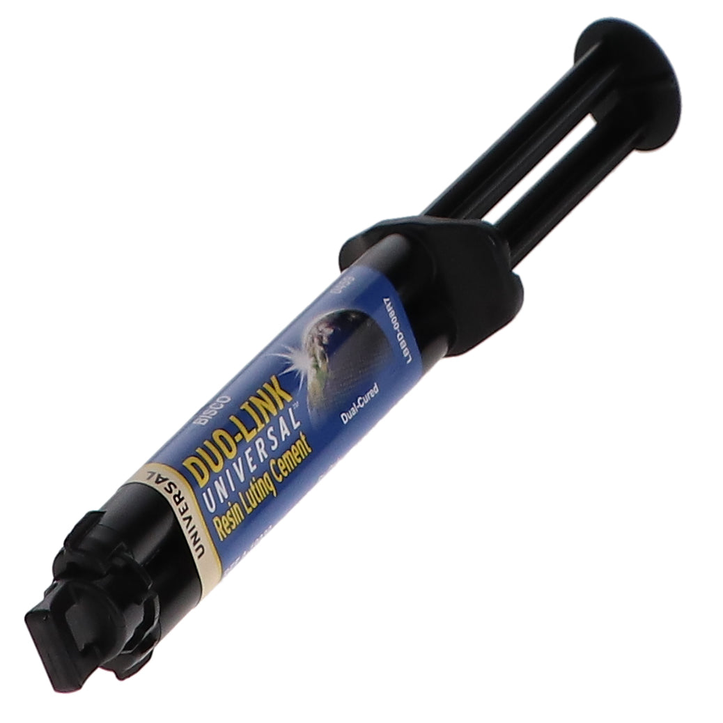 Bisco A-19030P Duo-Link Universal Resin Luting Cement Dual Syringe Universal Shade 8 Gm Bisco A-19030P Duo-Link Universal Resin Luting Cement Dual Syringe Universal Shade 8 Gm